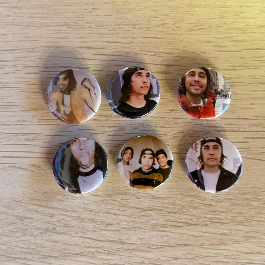Vic Fuentes Pin Set: Pierce the Veil 1 Inch Set of 6