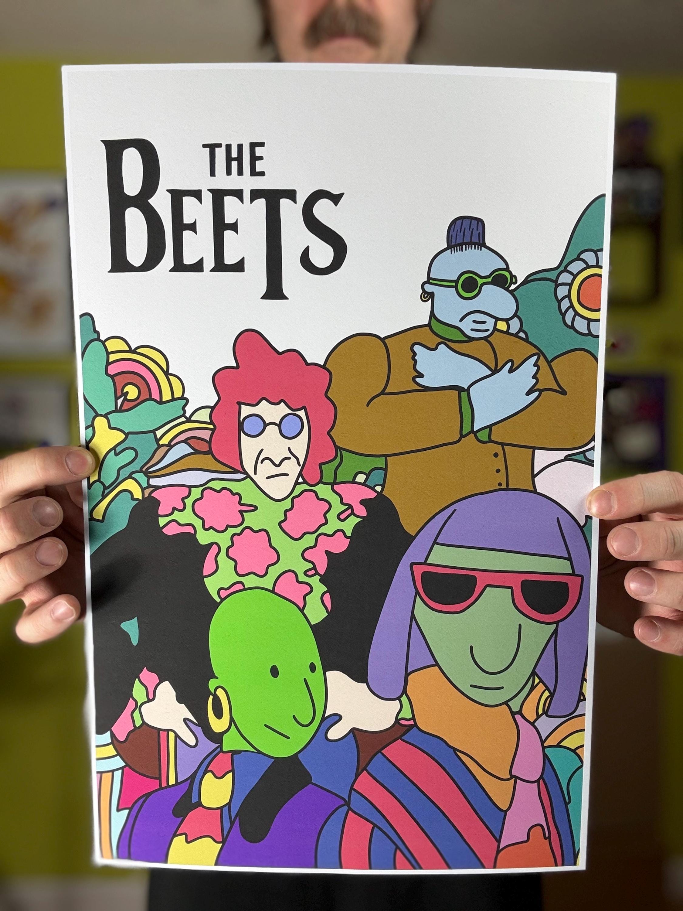Beets Beatles Parody Print: 11x17 Doug Inspired Music Art